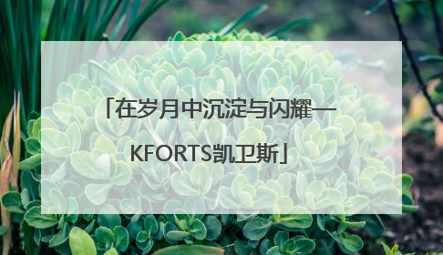 在岁月中沉淀与闪耀—KFORTS凯卫斯