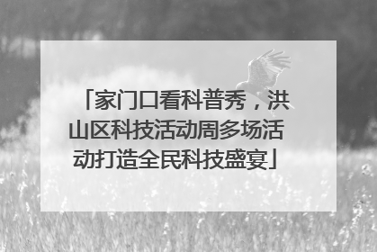 家门口看科普秀，洪山区科技活动周多场活动打造全民科技盛宴