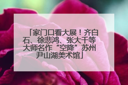 家门口看大展！齐白石、徐悲鸿、张大千等大师名作“空降”苏州尹山湖美术馆