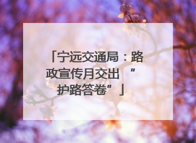 宁远交通局：路政宣传月交出 “护路答卷”