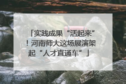 实践成果“活起来”！河南师大这场展演架起“人才直通车”