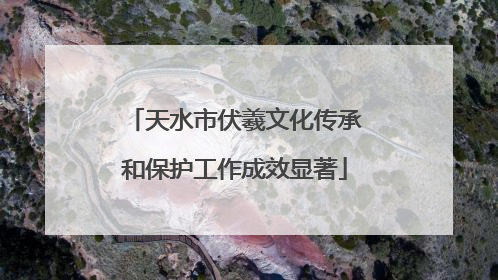 天水市伏羲文化传承和保护工作成效显著