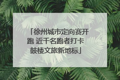 徐州城市定向赛开跑 近千名跑者打卡鼓楼文旅新地标
