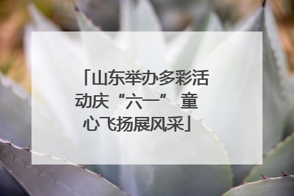 山东举办多彩活动庆“六一” 童心飞扬展风采