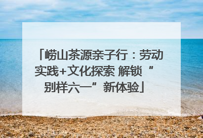 崂山茶源亲子行：劳动实践+文化探索 解锁“别样六一”新体验