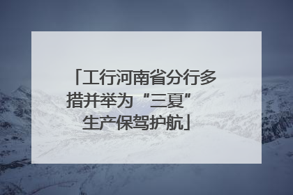 工行河南省分行多措并举为“三夏” 生产保驾护航