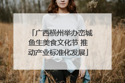 广西横州举办峦城鱼生美食文化节 推动产业标准化发展
