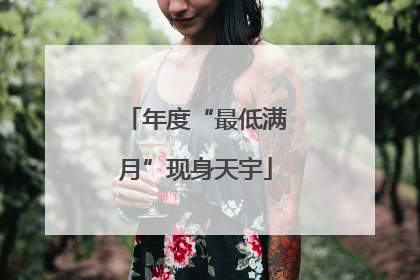 年度“最低满月”现身天宇