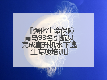 强化生命保障 青岛93名引航员完成直升机水下逃生专项培训
