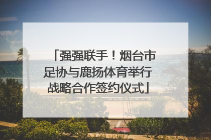 强强联手！烟台市足协与鹿扬体育举行战略合作签约仪式