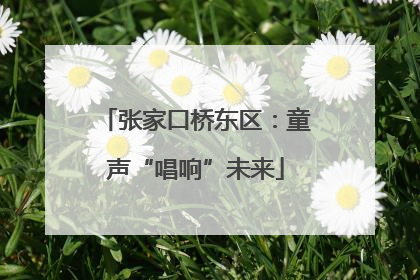 张家口桥东区：童声“唱响”未来