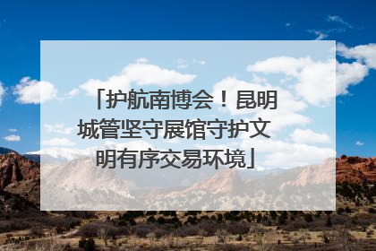 护航南博会！昆明城管坚守展馆守护文明有序交易环境