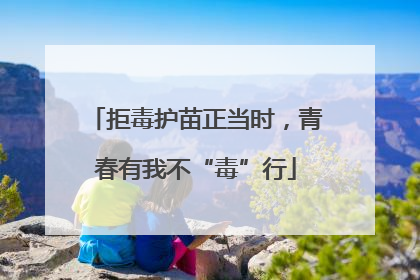 拒毒护苗正当时，青春有我不“毒”行