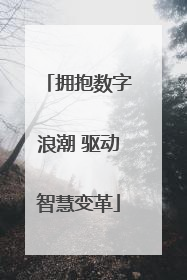 拥抱数字浪潮 驱动智慧变革