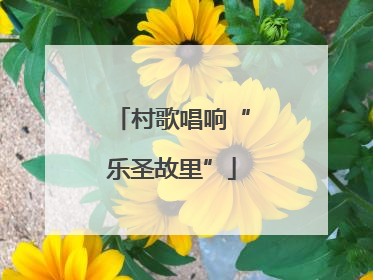 村歌唱响“乐圣故里”