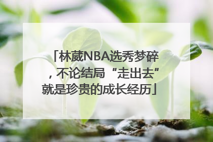 林葳NBA选秀梦碎，不论结局“走出去”就是珍贵的成长经历