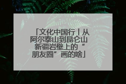 文化中国行丨从阿尔泰山到昆仑山 新疆岩壁上的“朋友圈”画的啥