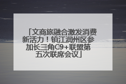 文商旅融合激发消费新活力！镇江润州区参加长三角C9+联盟第五次联席会议