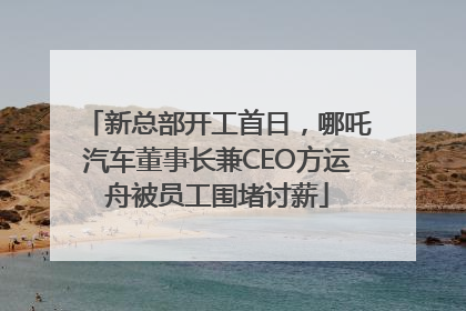 新总部开工首日，哪吒汽车董事长兼CEO方运舟被员工围堵讨薪