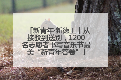 新青年·新德工丨从接驳到送别，1200名志愿者书写音乐节最美“新青年答卷”