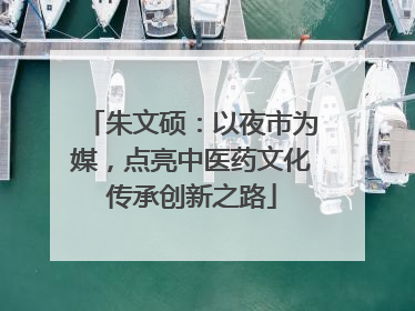 朱文硕：以夜市为媒，点亮中医药文化传承创新之路