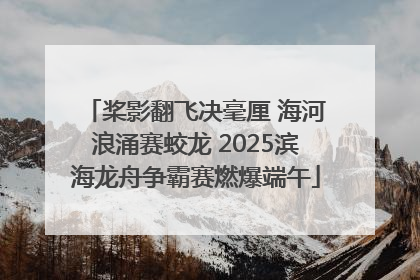 桨影翻飞决毫厘 海河浪涌赛蛟龙 2025滨海龙舟争霸赛燃爆端午