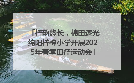 梓韵悠长，棉田逐光 绵阳梓棉小学开展2025年春季田径运动会