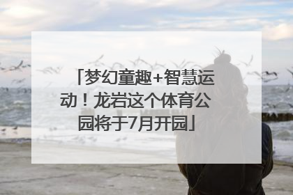 梦幻童趣+智慧运动！龙岩这个体育公园将于7月开园