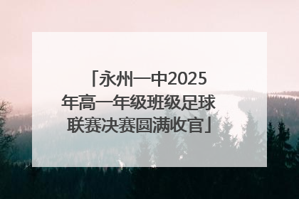 永州一中2025年高一年级班级足球联赛决赛圆满收官