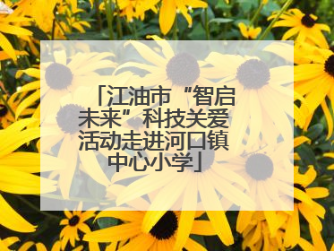 江油市“智启未来”科技关爱活动走进河口镇中心小学