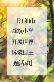 江油市战旗小学开展世界环境日主题活动