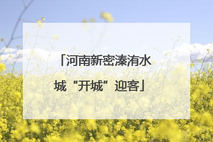 河南新密溱洧水城“开城”迎客
