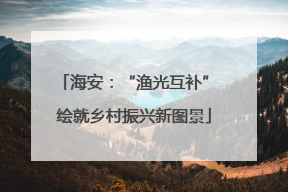 海安：“渔光互补” 绘就乡村振兴新图景
