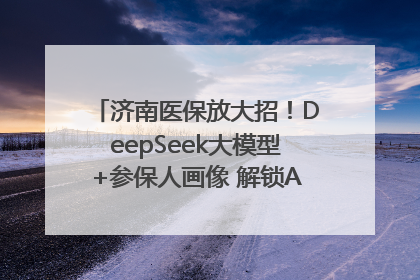 济南医保放大招！DeepSeek大模型+参保人画像 解锁AI医保管家新体验