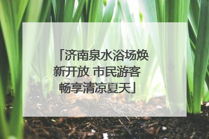 济南泉水浴场焕新开放 市民游客畅享清凉夏天
