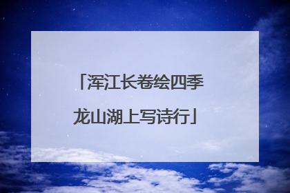 浑江长卷绘四季 龙山湖上写诗行