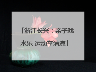 浙江长兴：亲子戏水乐 运动享清凉