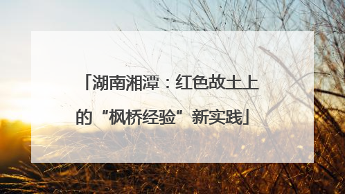 湖南湘潭:红色故土上的“枫桥经验”新实践