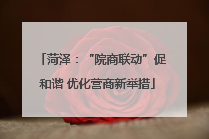 菏泽：“院商联动”促和谐 优化营商新举措