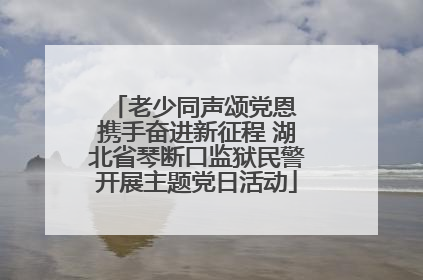 老少同声颂党恩 携手奋进新征程 湖北省琴断口监狱民警开展主题党日活动