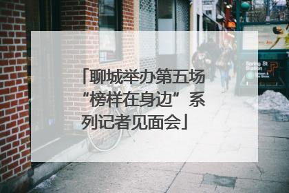 聊城举办第五场“榜样在身边”系列记者见面会