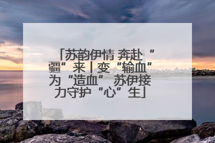 苏韵伊情 奔赴“疆”来丨变“输血”为“造血” 苏伊接力守护“心”生