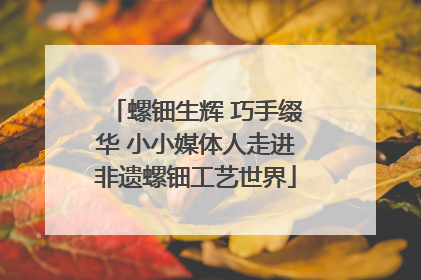 螺钿生辉 巧手缀华 小小媒体人走进非遗螺钿工艺世界