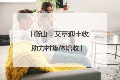 衡山：艾草迎丰收 助力村集体增收