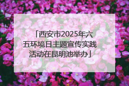 西安市2025年六五环境日主题宣传实践活动在昆明池举办