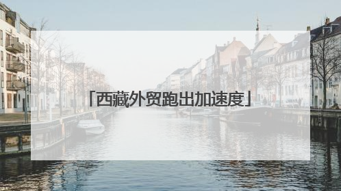西藏外贸跑出加速度