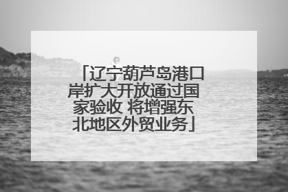 辽宁葫芦岛港口岸扩大开放通过国家验收 将增强东北地区外贸业务