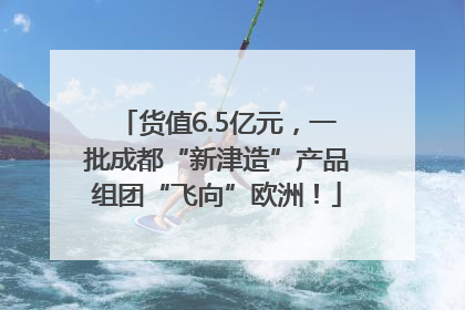 货值6.5亿元，一批成都“新津造”产品组团“飞向”欧洲！