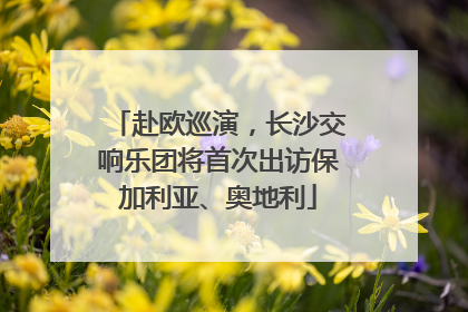 赴欧巡演，长沙交响乐团将首次出访保加利亚、奥地利