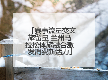 赛事流量变文旅留量 兰州马拉松体旅融合激发消费新活力